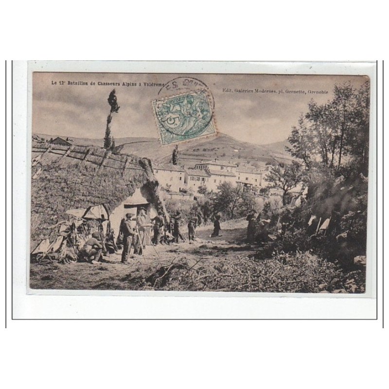 Le 12è Bataillon de Chasseurs Alpins à VALDROME - très bon état