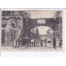 PONT-LEVOY: fête d'aviation des 14 et 15 août 1910, la rue de montrichard - très bon état