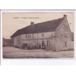 LORGES: le bourg et route de josnes, auberge du boeuf couronne Pinsard Despres - état