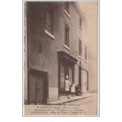 OLLIERGUES : le Terminus Hôtel vers 1920 - très bon état