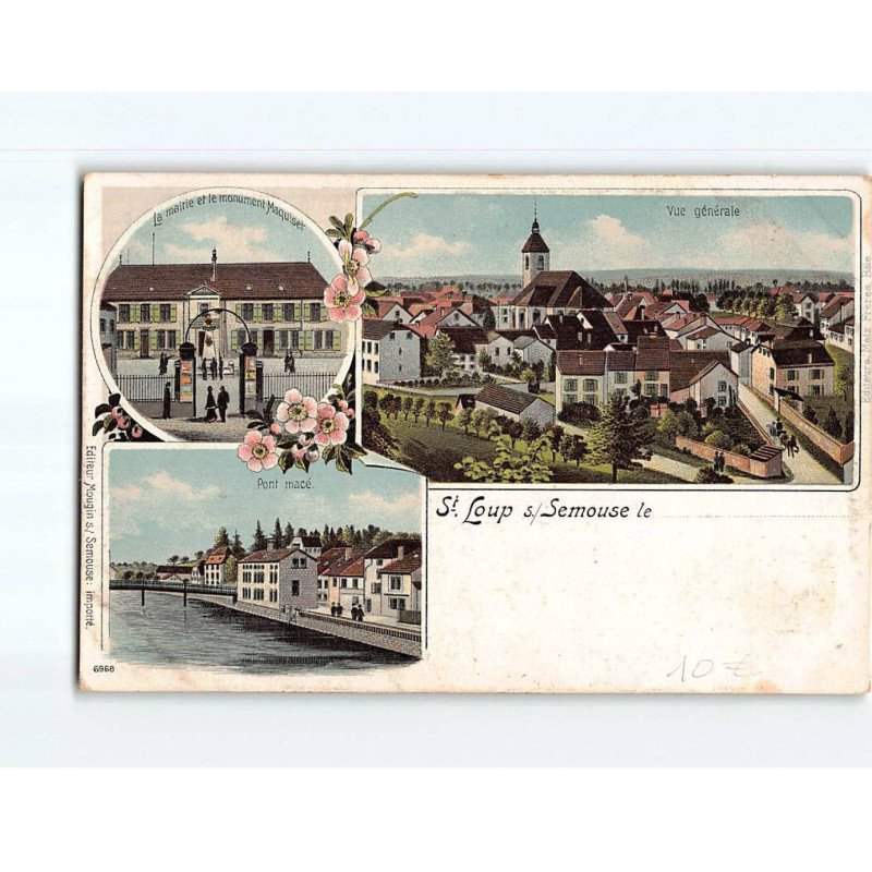 SAINT LOUP SUR SEMOUSE : Carte souvenir - état