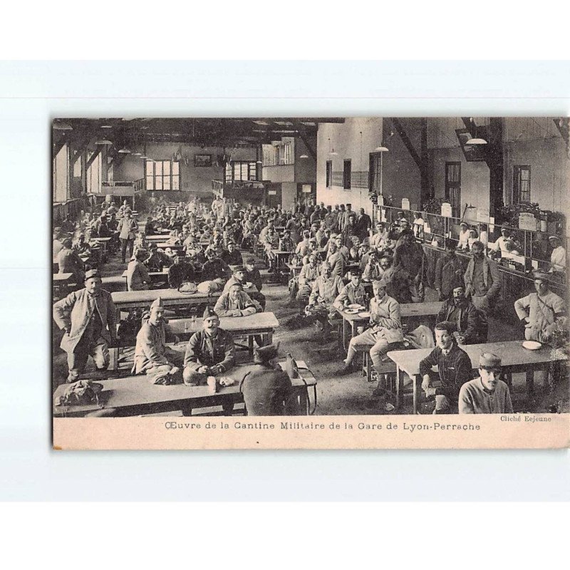 Oeuvre de la Cantine Militaire de la Gare de Lyon-Perrache - très bon état Oeuvre de la Cantine Militaire de la Gare de Lyon-Perrache - très bon état