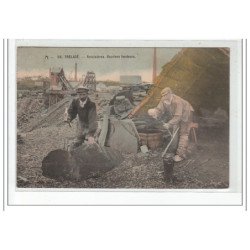 TRELAZE - Ardoisière - Ouvriers fendeurs - très bon état