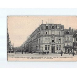 LE MANS : Hôtel des Postes et Télégraphes, Place de la république et Boulevard René-Levasseur - état