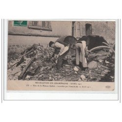 AY - Fûts de la Maison Gallois, incendiée par l'émeute du 12 avril 1911 - très bon état