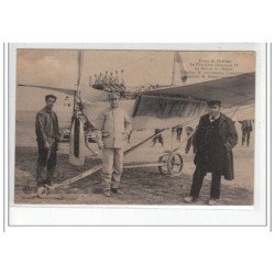 CAMP DE CHALONS - AVIATION - Le monoplan Antoinette IV - Levavasseur et Hubert Latham - très bon état
