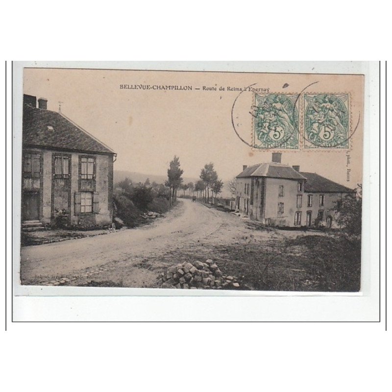BELLEVUE CHAMPILLON - Route de Reims à Epernay - très bon état