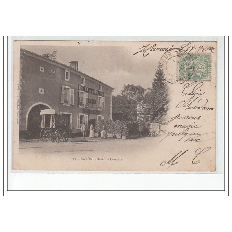 BAYON - Hôtel de Lorraine - très bon état