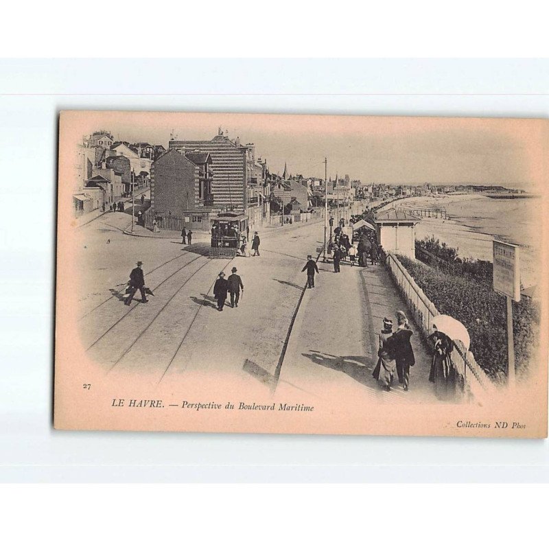LE HAVRE : Perspective du Boulevard Maritime - très bon état