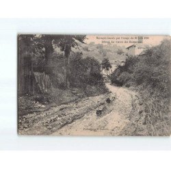ELBEUF : La Cavée des Ecameaux, ravage causés par l'Orage de Juin 1908 - état