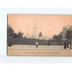 LE HAVRE : Square et Statue de Casimir Delavigne - état