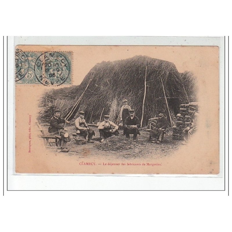 CLAMECY - Le déjeûner des fabricants de Margotins - très bon état CLAMECY - Le déjeûner des fabricants de Margotins - très bon état