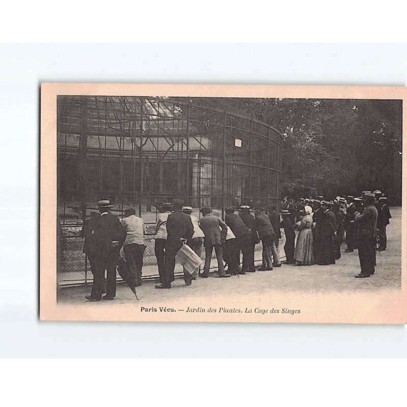 PARIS : Jardin des Plantes, la Cage des Singes - très bon état