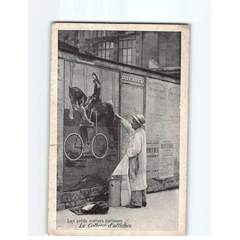 PARIS : Les Petits Métiers, le Colleur d'Affiches - état PARIS : Les Petits Métiers, le Colleur d'Affiches - état