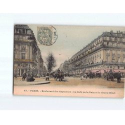 PARIS : Boulevard des Capucines, le Café de la Paix et le Grand Hôtel - très bon état