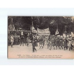 PARIS : Les Tuileries, Manifestation 4 Juillet 1920 - très bon état