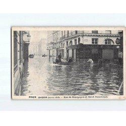 PARIS : Inondations 1910, Rue de Bourgogne et Saint Dominique - état