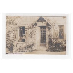 SAINT QUAI PORTRIEUX : carte photo de la villa """"les mauves"""" en 1909 - très bon état