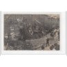 EVREUX : carte photo d'un char pendant la fête vers 1910 - état (éraflures au recto)