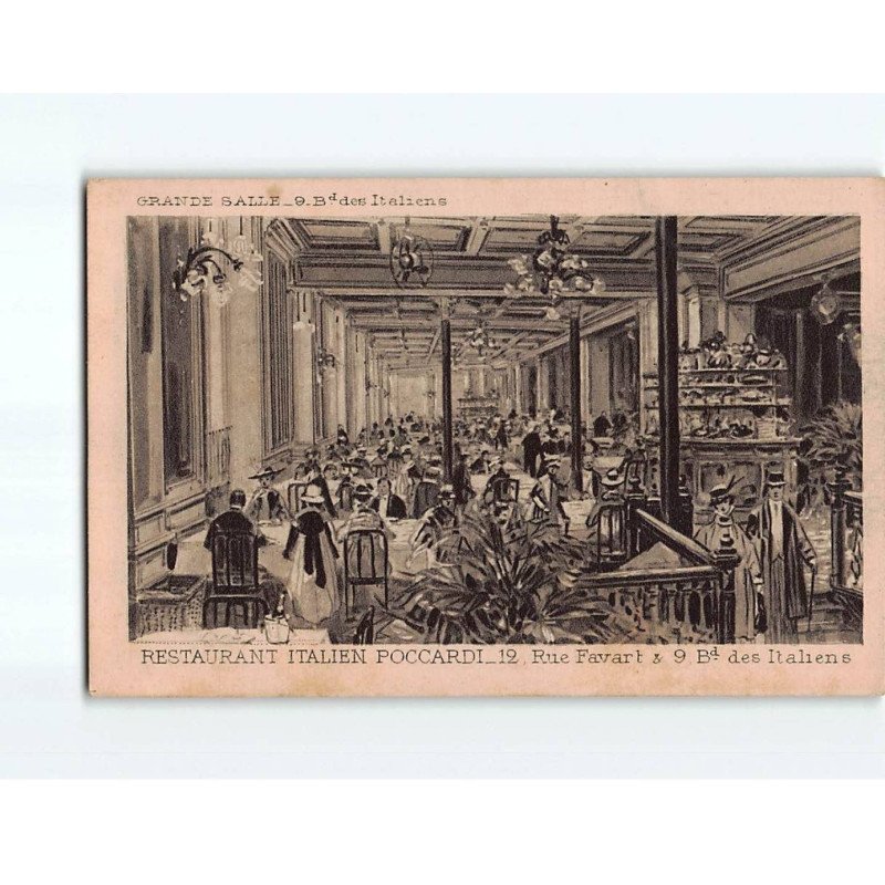 PARIS : Restaurant italien Poccardi, Grande Salle- très bon état PARIS : Restaurant italien Poccardi, Grande Salle- très bon état