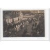 EVREUX : carte photo d'un char pendant la fête vers 1910 - très bon état