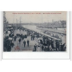 NANTES - Grande Semaine Maritime - août 1908 - le torpilleur 183 rentrant au bassin - très bon état