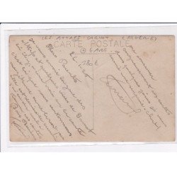ALGERIE : LES ATTAFS - CARNOT - carte photo de la gare vers 1920 - très bon état