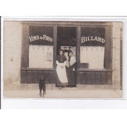 FRANCE: carte photo à localiser, vins de pays, billard, café leon stern - très bon état