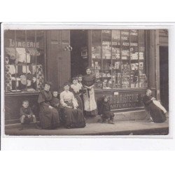 FRANCE: carte photo à localiser, lingerie, herboristerie, parfumerie, pharmacie(?) - très bon état