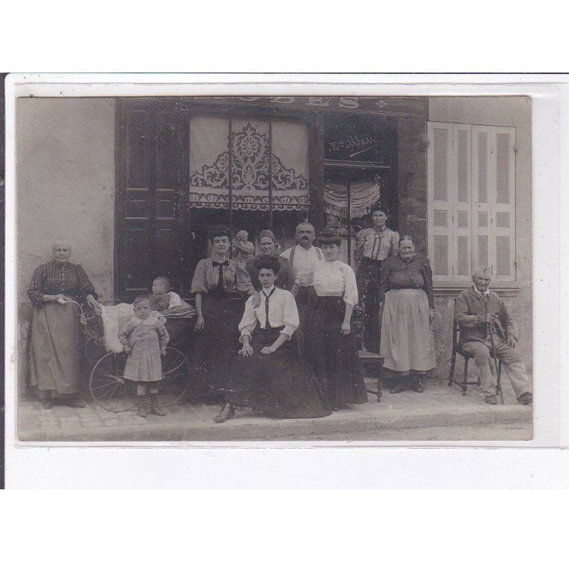 FRANCE: carte photo à localiser, magasin de modes, bansse - très bon état