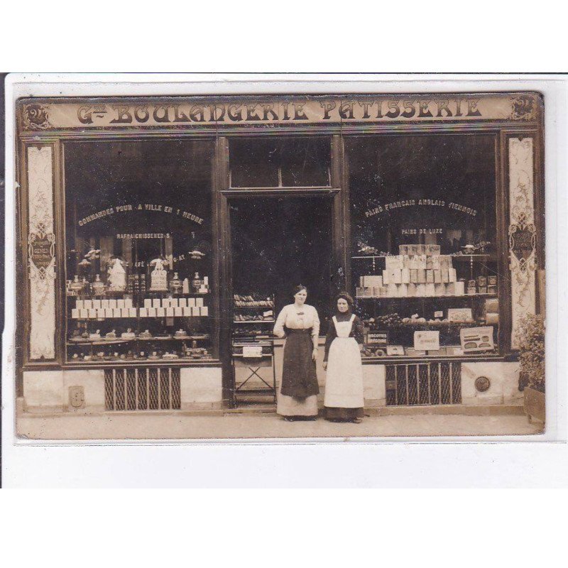 FRANCE: carte photo à localiser, boulangerie, patisserie - très bon état