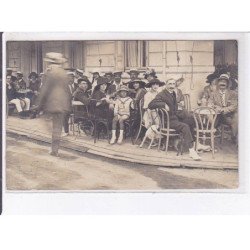 FRANCE: carte photo à localiser, terrasserie de café - très bon état