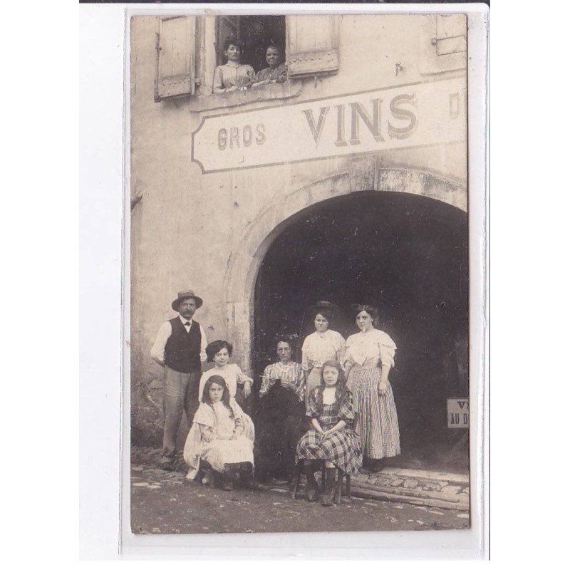 FRANCE: carte photo à localiser, marchand de vins en gros, gros vins - très bon état