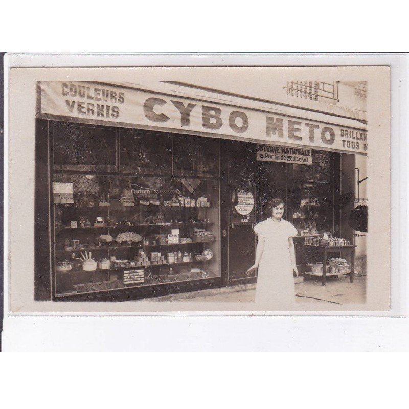 FRANCE: carte photo à localiser, couleurs vernis, cybo meto, quincaillerie - très bon état