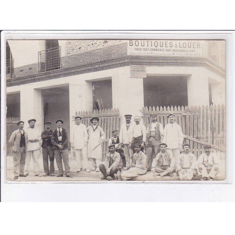 FRANCE: carte photo à localiser, boutique à louer, fondation louis stern, immmobilier ouvrier du bâtiment- très bon état