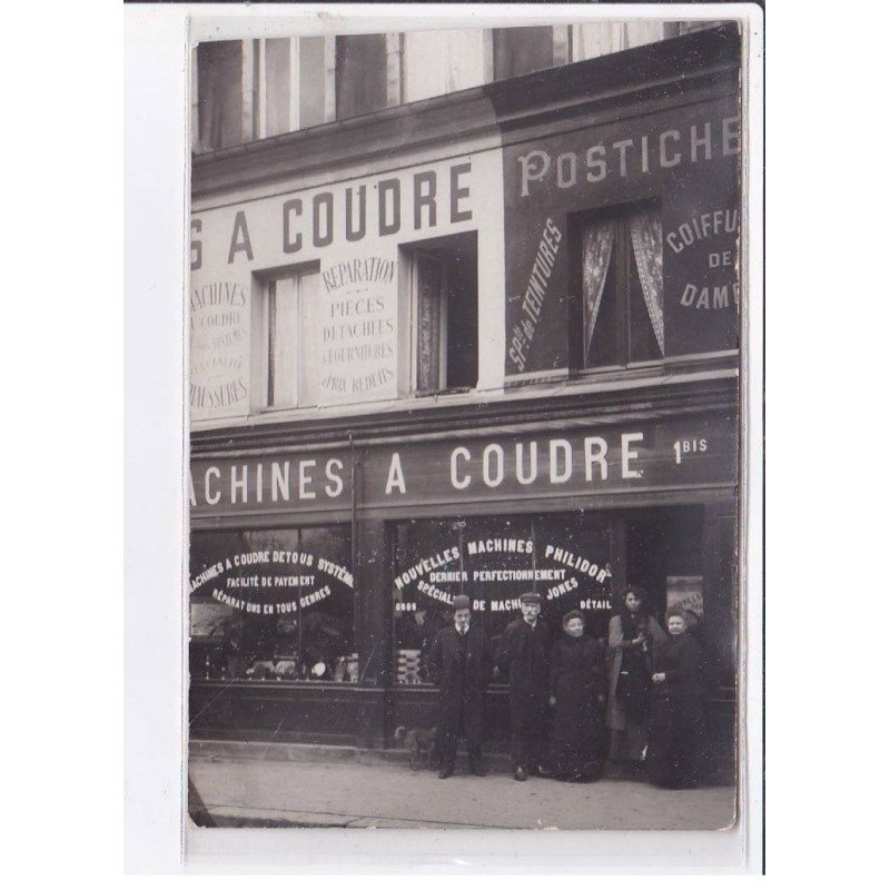 FRANCE: carte photo à localiser, réparation pièces détachées, machines à coudre, postiche - très bon état