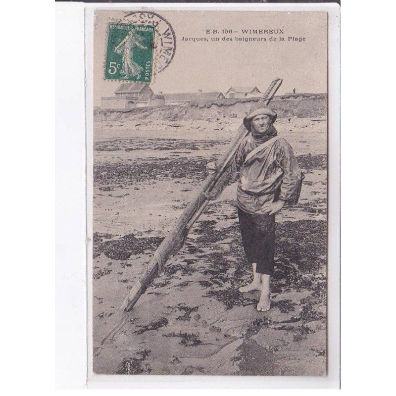 WIMEREUX: jacques un des baigneurs de la plage - très bon état