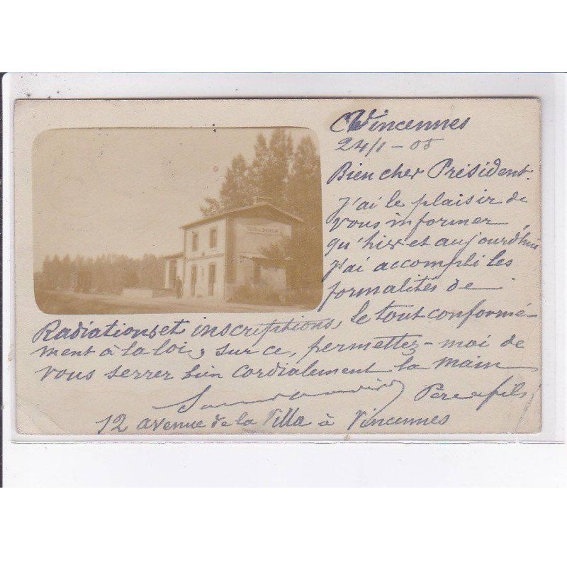 VILLENEUVE-sur-BELLOT: gare - très bon état