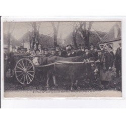 MAGNAC-BOURG: point de vue de la foire, attelage boeuf - très bon état