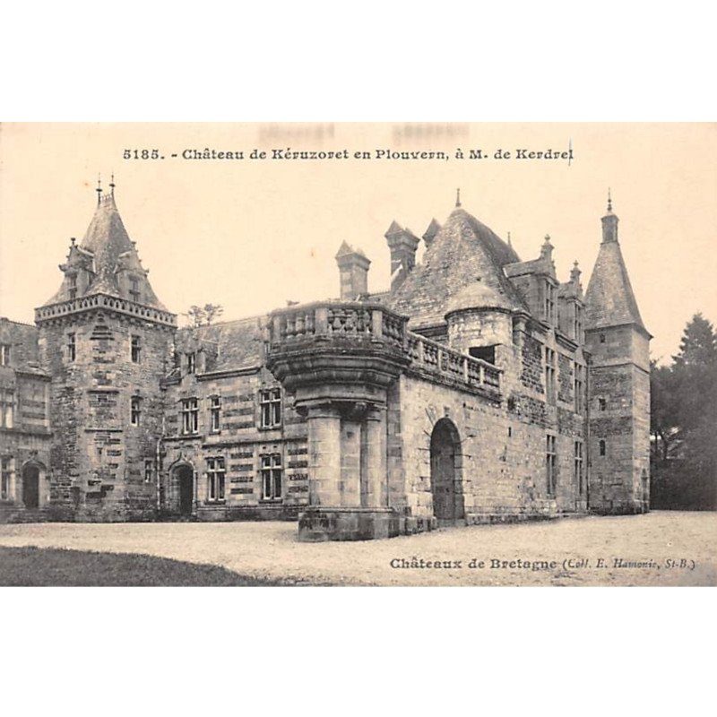 Château de KERUZORET en Plouvern, à M. de Kerdrel - très bon état