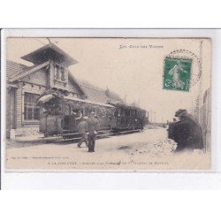 LA SCHLUCHT: arrivé du 1er tramway de munster - état