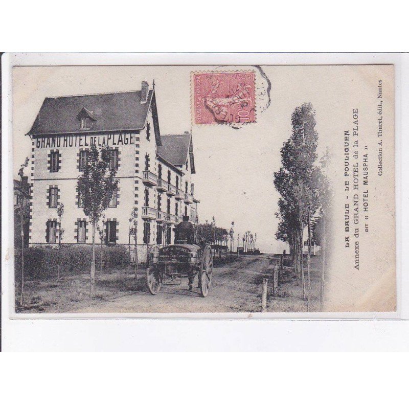 LA BAULE - LE POULIGUEN: annexe du grand hôtel de la plage dit "hôtel mauspha" transport d'eau de source - très bon état