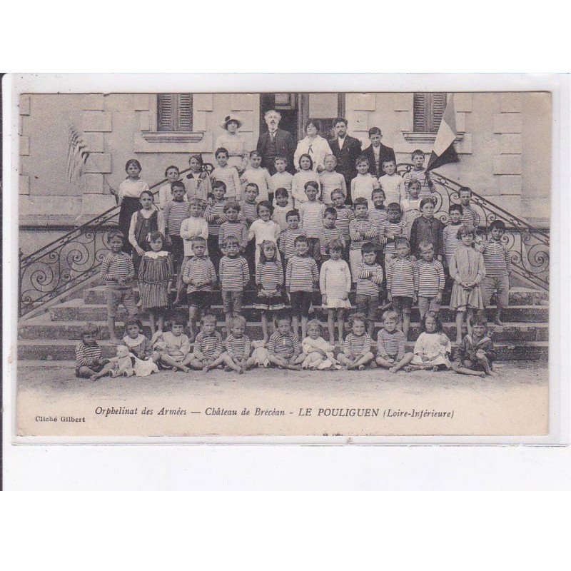 LE POULIGUEN: orphelinat des armées, château de brécean - très bon état