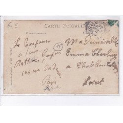 PARIS: personnages devant restaurant - très bon état