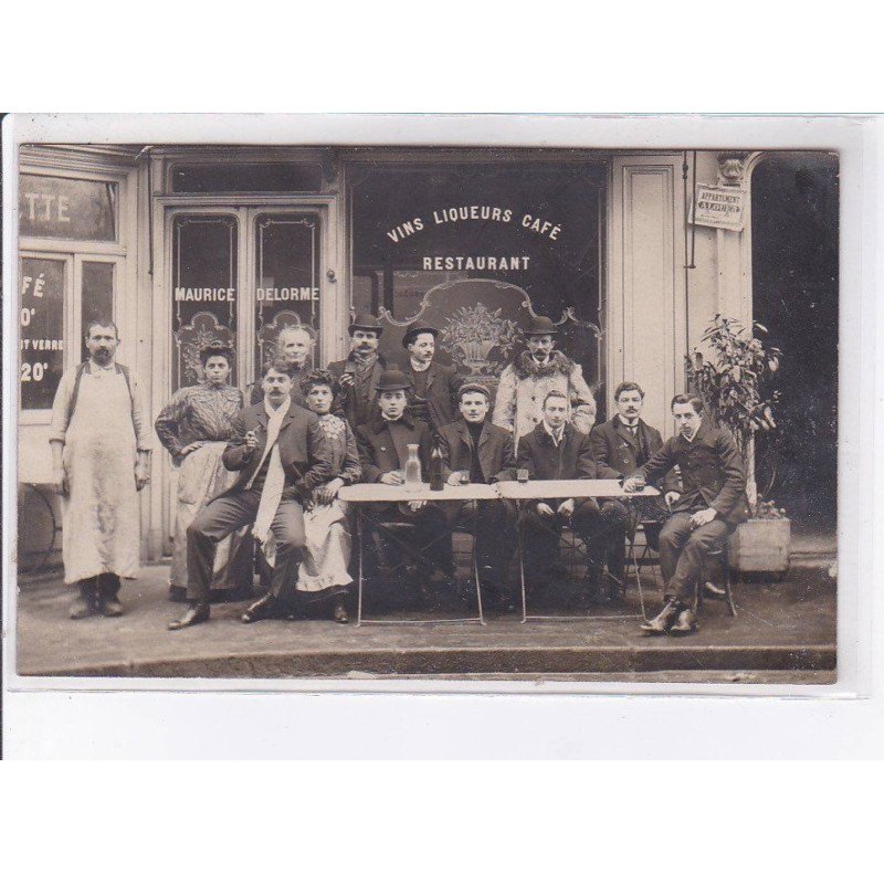 PARIS: Maurice Delorme, vins liqueurs café restaurant - très bon état