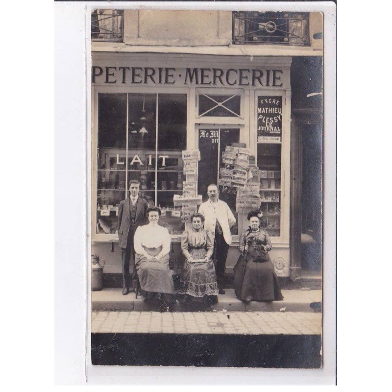 PARIS: papeterie mercerie, lait, encre mathieu plessy - très bon état