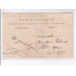 LA CHEVALLERAIS: la place de l'église, voiture à chien - état