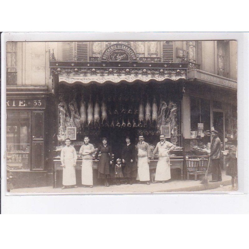 PARIS: 75018, rue leon, auger, boucherie du carrefour - très bon état