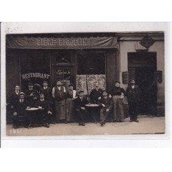 PARIS: bière burgelin, restaurant, Cayron, rulleau - très bon état