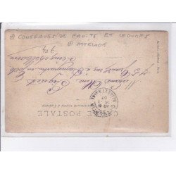 FRANCE: conserves de fruits et légumes, attelage - très bon état